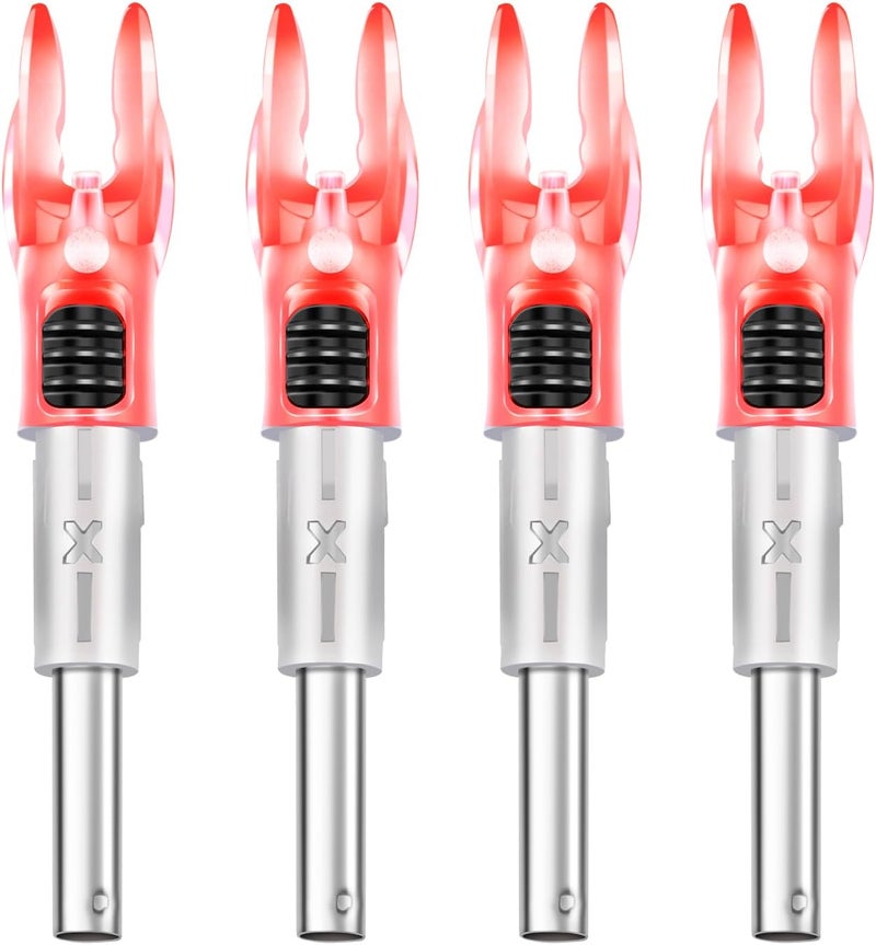 DEEPOWER Store X Lighted Nocks for Arrows .204”/.233”/.244”/.246” with ON/Off Switch with H, S, GT Bushings - Image 1